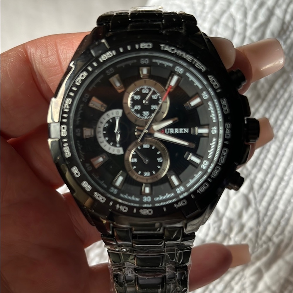 Black Chronograph Men's Watch